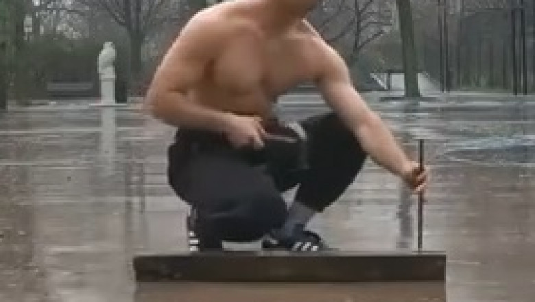 Epic Fail: Man's Hilarious Test Mishap Ends in a Faceplant!