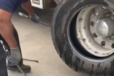 Speedy Tire Fitting Master: Watch the Fastest Tire Change Ever!