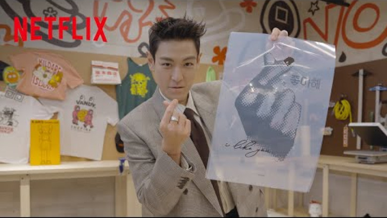T.O.P. Makes Squid Game T-Shirts at NOVA Studios